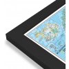 Nástěnné mapy National Geographic Skandinávie a Island - nástěnná mapa Classic 60 x 75 cm Varianta: mapa v dřevěném rámu, Provedení: Pegi černý