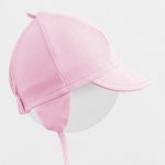 Dětská bavlněná čepička s kšiltem New Baby Casually dressed růžová – Zboží Mobilmania