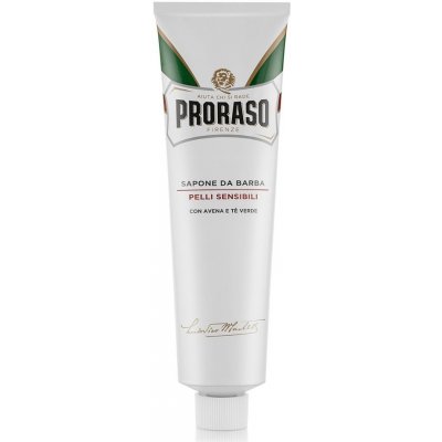 Proraso Shaving Cream White Krém na holení pro citlivou pokožku v tubě Green Tea 150 ml – Zboží Dáma