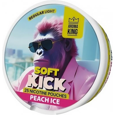 Aroma King Soft Kick peach ice 10mg/g 12,5g 25 ks – Zboží Mobilmania