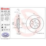 BREMBO brzdový kotouč 09.A727.31 | Zboží Auto