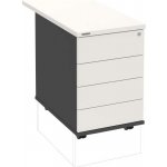 Hobis K 34 C PTO P 80 4 zásuvky léta podél 80 cm antracit bílá – Hledejceny.cz