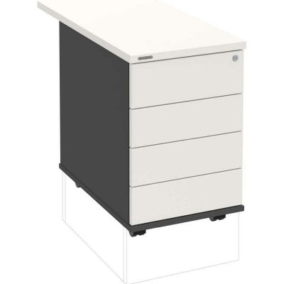 Hobis K 34 C PTO P 80 4 zásuvky léta podél 80 cm antracit bílá – Hledejceny.cz