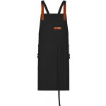 Exner Delší pracovní zástěra s laclem EX285 Black 80 x 70 cm – Hledejceny.cz