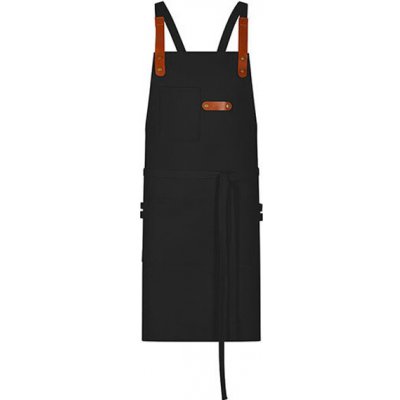 Exner Delší pracovní zástěra s laclem EX285 Black 80 x 70 cm – Hledejceny.cz