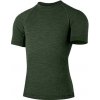 Pánské sportovní tričko Lasting pánské Merino bezešvé triko Mabel zelené