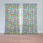 Záclony ABC: 2 ks - 150x250 cm - Sablio – Hledejceny.cz