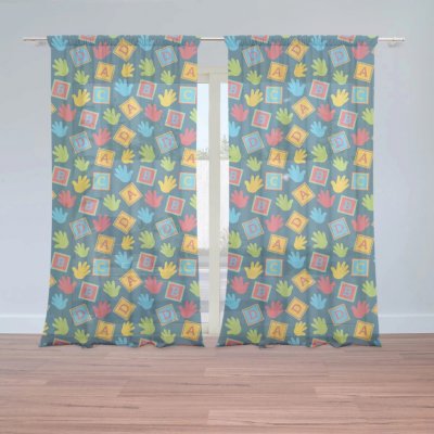 Záclony ABC: 2 ks - 150x250 cm - Sablio – Hledejceny.cz