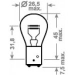 Trifa P21/4W BAZ15d 12V 21/4W