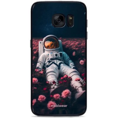 Pouzdro Mobiwear Glossy Samsung Galaxy S7 - G002G Astronaut v růžích