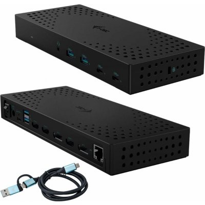 i-tec USB 3.0 / USB-C / Thunderbolt 3, 3x 4K Docking Station + Power Delivery 85W CATRIPLE4KDOCKPD2 – Hledejceny.cz