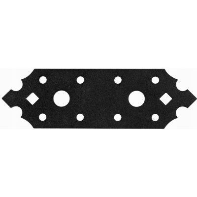 Mark s.c. Ozdobná plochá spojka černá 130x40 mm – Zboží Mobilmania