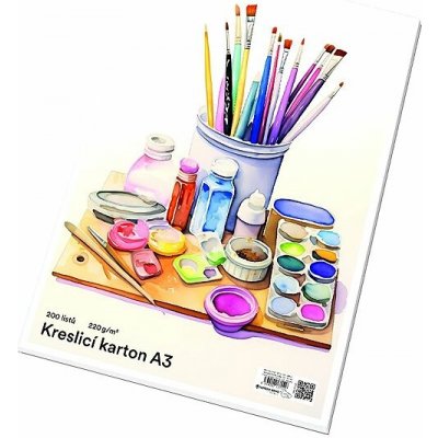 Papírny Brno Kreslící karton A3 220 g m2 200 listů – Zboží Dáma