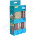 CANPOL BABIES Hřeben a kartáč přírodní měkký gold růžový 2 ks – Sleviste.cz