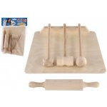 Teddies kuchyňské nádobí dřevěné prkénko váleček palička 23cm – Zbozi.Blesk.cz