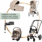 Cybex Priam Style Cozy Beige Rosegold s autosedačkou BabySafe Core a bází 2026 – Zboží Dáma
