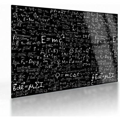 Skleněný obraz - Matematika, jednodílný 70x50 cm na skle – Hledejceny.cz