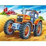 Larsen Výukové Oranžový traktor 37 dílků – Hledejceny.cz