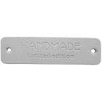Pro Háčkování Hand Made koženková cedulka bílá Limited edition – Zboží Dáma