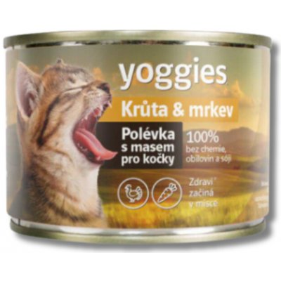 Yoggies Polévka pro kočky Krůta & mrkev 185 g – Hledejceny.cz