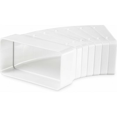 Vents Koleno pro čtyřhranné potrubí vodorovné 204x60 mm PVC – Hledejceny.cz