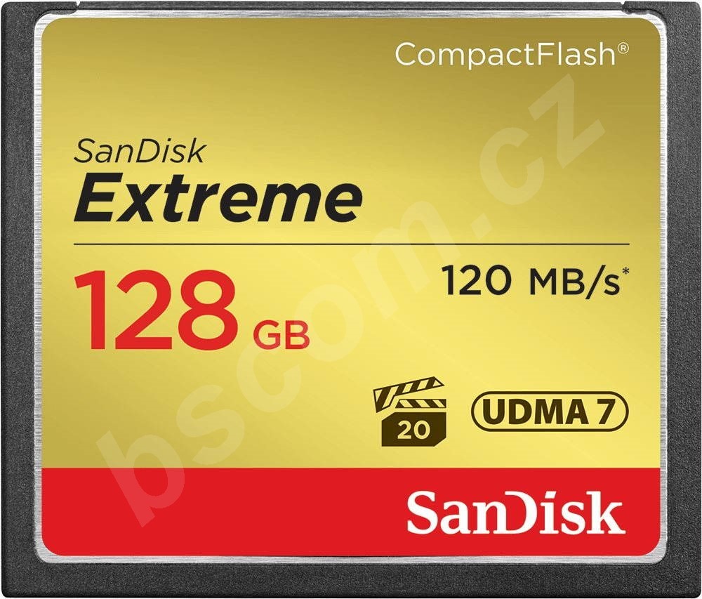 SanDisk Extreme CompactFlash 128 GB UDMA7 SDCFXSB-128G-G46