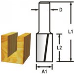 Drážkovací fréza 2 břit stopka 6mm, 20x19x51mm, Makita D-47494 – Hledejceny.cz