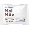 Sušenka GymBeam MoiMüv Protein Cookie borůvka + bílá čokoláda 75 g