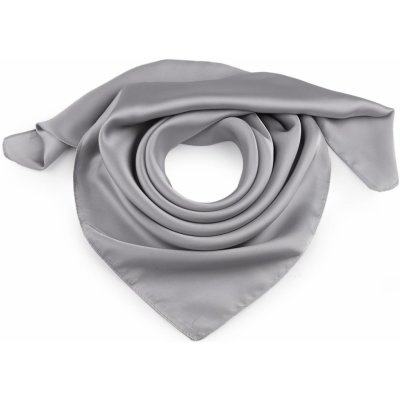 saténový šátek jednobarevný 8 šedá – Hledejceny.cz