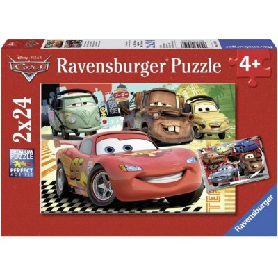 RAVENSBURGER 089598 Disney Pixar: Auta: Nové dobrodružství 2x24 dílků