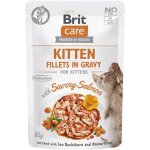Brit Care Kitten Fillets in Gravy with Savory Salmon 85 g – Zboží Mobilmania