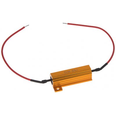 Rezistor pro žárovku 12V/21W, 6 ohm , hliníkové pouzdro, LEDR-21W | Zboží Auto