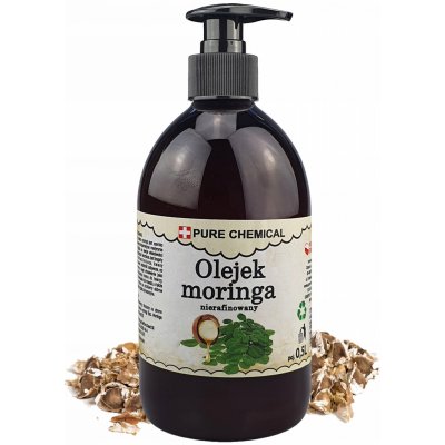 MORINGOVÝ OLEJ PŘÍRODNÍ NERAFINOVANÝ LISOVANÝ ZA STUDENA + DÁVKOVAČ 0,5l – Sleviste.cz
