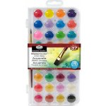 Royal & Langnickel Akvarelové barvy 36 ks + štětec – Zboží Dáma