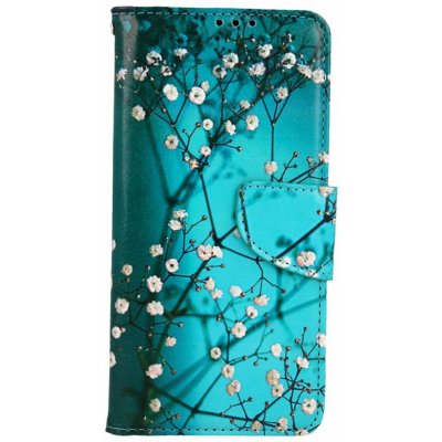 TopQ Motorola Moto G84 5G knížkové Modré s květy 121345 – Zboží Mobilmania