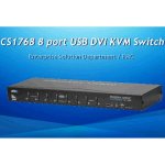 Aten CS-1768 KVM switch DVI, 8PC, 2xUSB hub, Audio – Zboží Mobilmania