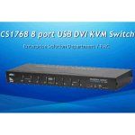 Aten CS-1768 KVM switch DVI, 8PC, 2xUSB hub, Audio – Zboží Živě