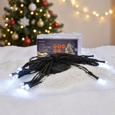 Solight LED vánoční řetěz, 3m, 20x LED, studená bílá, zelený kabel – Hledejceny.cz