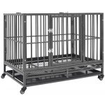 vidaXL Klec s kolečky Ocel 92 x 62 x 76 cm – Hledejceny.cz