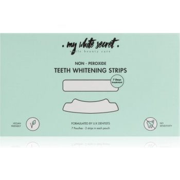 My White Secret Non Peroxide Teeth Whitenings Strips bělicí pásky na zuby 7 ks