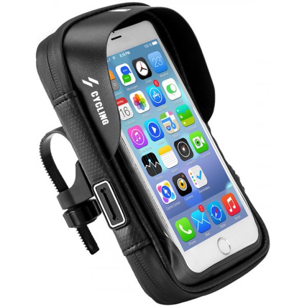 Pouzdro a kryt na mobilní telefon Pouzdro AppleMix Sportovní kolo / motorku Apple iPhone Xr / 11 - se zipem - voděodolné - černé