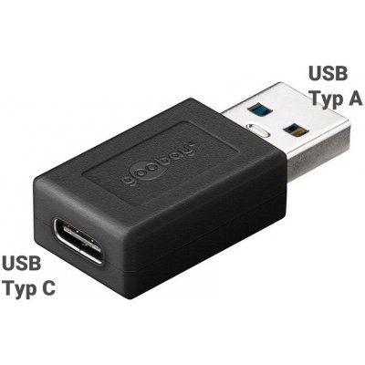 GOOBAY Adaptér; USB 3.0; USB A vidlice,USB C zásuvka; – Zboží Živě