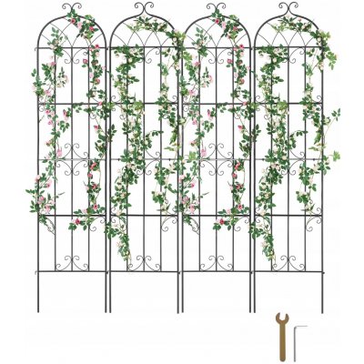 Kovová pergola Vevor s mřížkou, 180 cm – Hledejceny.cz