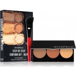 Smashbox Step By Step Contour Kit konturovací paletka se štětečkem Medium/Dark 11,47 g – Zboží Dáma