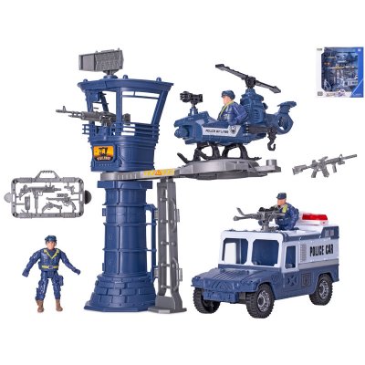 Mikro trading Policie Auto na volný chod s policisty a doplňky 20 cm – Zboží Dáma