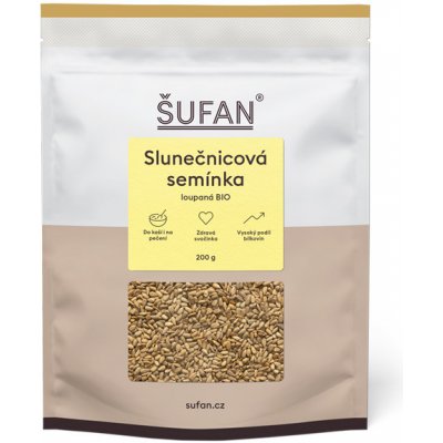 ŠUFAN BIO Slunečnicová semínka 200 g – Zboží Mobilmania