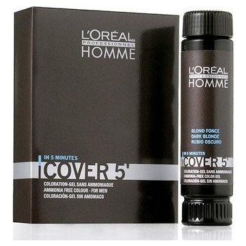 L'Oréal Homme Cover 5 barva na vlasy No. 3 dunkelbraun Color Gel Ammoniak-Free 50 ml