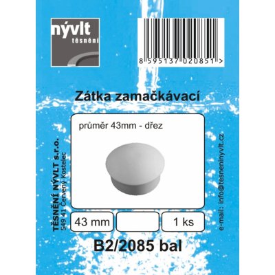 Dřezová zátka průměr 42 mm zamačkávací mechanická 6/4"" – Zboží Dáma