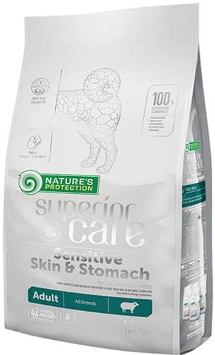 Natures P Superior Care dog GF adult Sensitive Skin&stomach lamb small breeds 1,5 kg