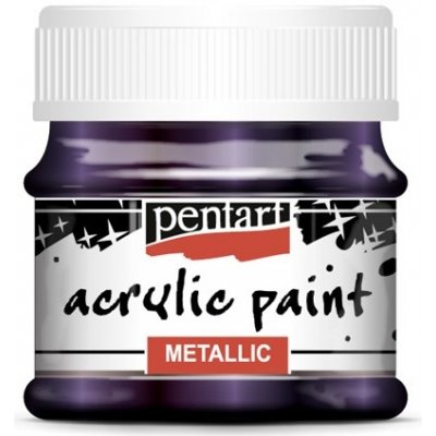 Metalická akrylová barva 50 ml shimmering purple – Zboží Mobilmania